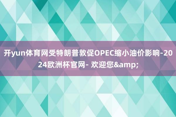 开yun体育网受特朗普敦促OPEC缩小油价影响-2024欧洲杯官网- 欢迎您&