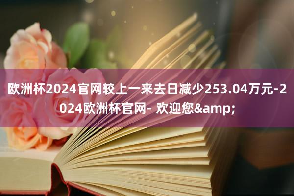 欧洲杯2024官网较上一来去日减少253.04万元-2024欧洲杯官网- 欢迎您&