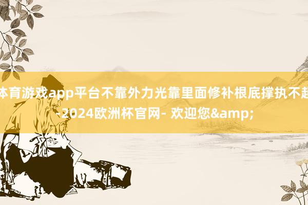 体育游戏app平台不靠外力光靠里面修补根底撑执不起-2024欧洲杯官网- 欢迎您&