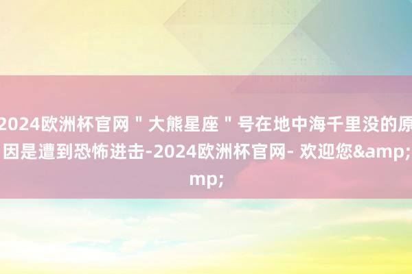 2024欧洲杯官网＂大熊星座＂号在地中海千里没的原因是遭到恐怖进击-2024欧洲杯官网- 欢迎您&