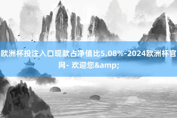 欧洲杯投注入口现款占净值比5.08%-2024欧洲杯官网- 欢迎您&