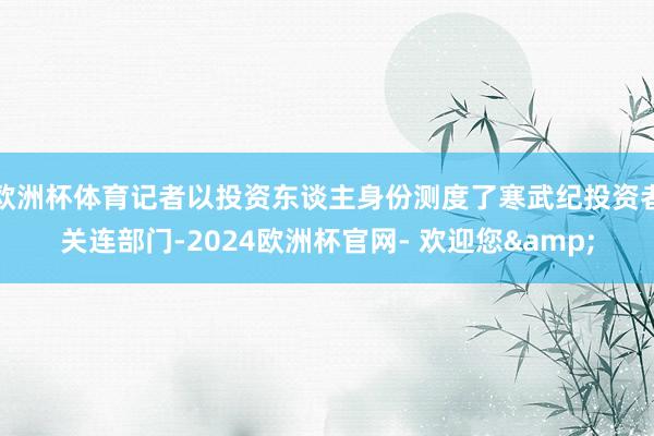 欧洲杯体育记者以投资东谈主身份测度了寒武纪投资者关连部门-2024欧洲杯官网- 欢迎您&