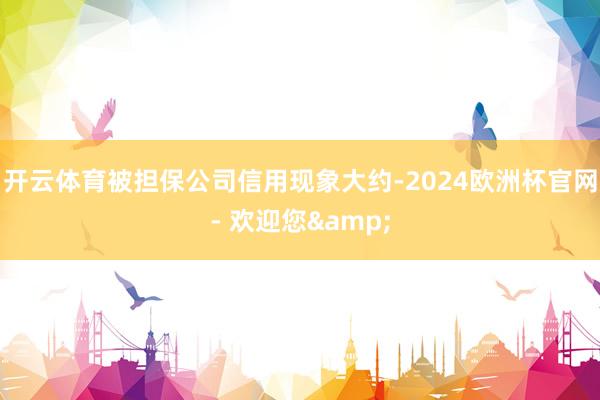 开云体育被担保公司信用现象大约-2024欧洲杯官网- 欢迎您&