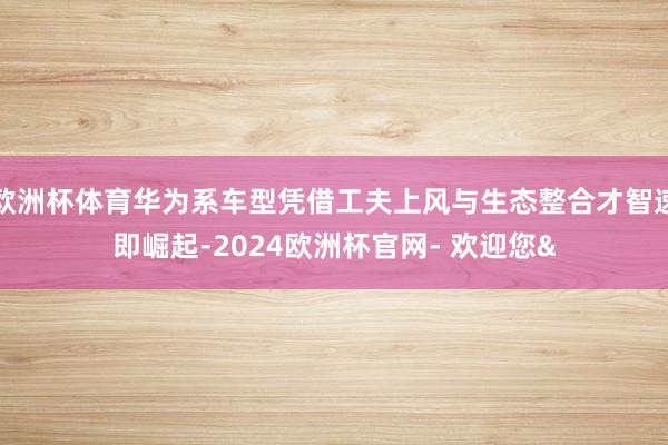 欧洲杯体育华为系车型凭借工夫上风与生态整合才智速即崛起-2024欧洲杯官网- 欢迎您&