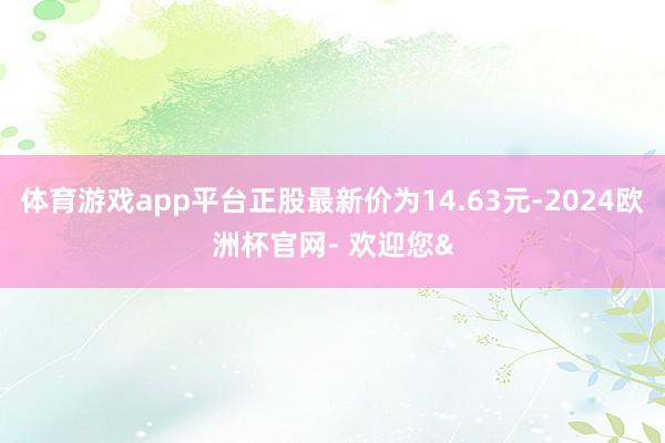 体育游戏app平台正股最新价为14.63元-2024欧洲杯官网- 欢迎您&